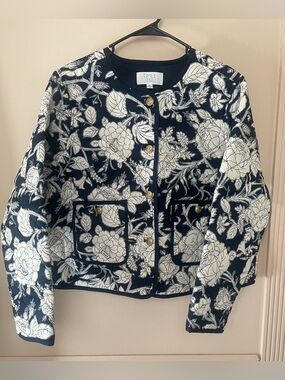 NWOT Time and Tru Floral Quilted Jacket XL